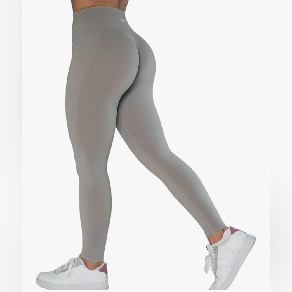 Aurola scrunch Leggings - silver sconce